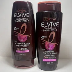 Juego de shampoo y acondicionador Loreal ELVIVE Caida Resist