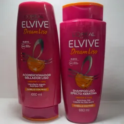 Juego de shampoo y acondicionador LOREAL ELVIVE Dream liso