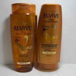 Juego de shampoo y acondicionador LOREAL ELVIVE ÓLEO EXTRAORDINARIO