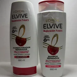 Juego de shampoo y acondicionador Loreal ELVIVE TOTAL 5