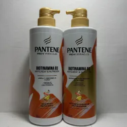 Juego de shampoo y acondicionador PANTENE 510 ml biotinamina B3