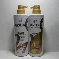 Juego de shampoo y acondicionador PANTENE 510 ml colageno