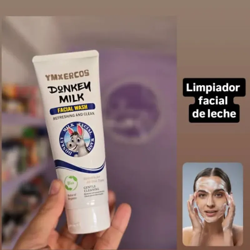 Limpiador Facial de Leche de burra