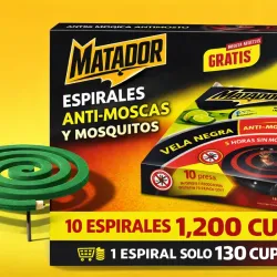 Espirales contra moscas y mosquitos
