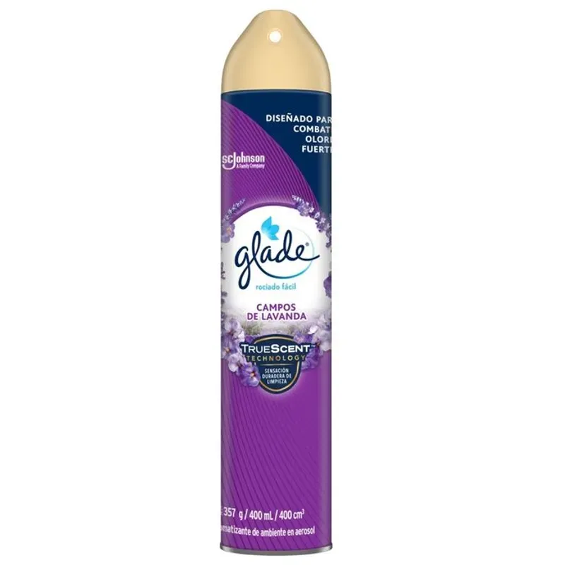 Aromatizante Glade en aerosol Campos de Lavanda