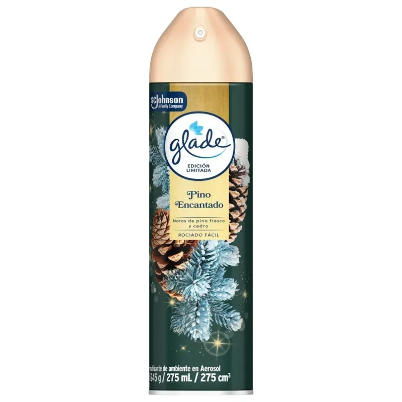 Aromatizante Glade en aerosol Pino encantado 🌲