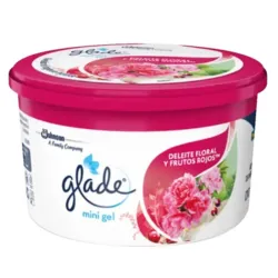 Aromatizante Glade Mini Gel Deleite floral y frutos rojos