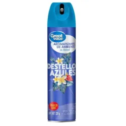 Aromatizante Great Value en aerosol destellos azules