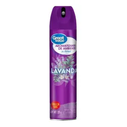 Aromatizante Great Value en aerosol lavanda