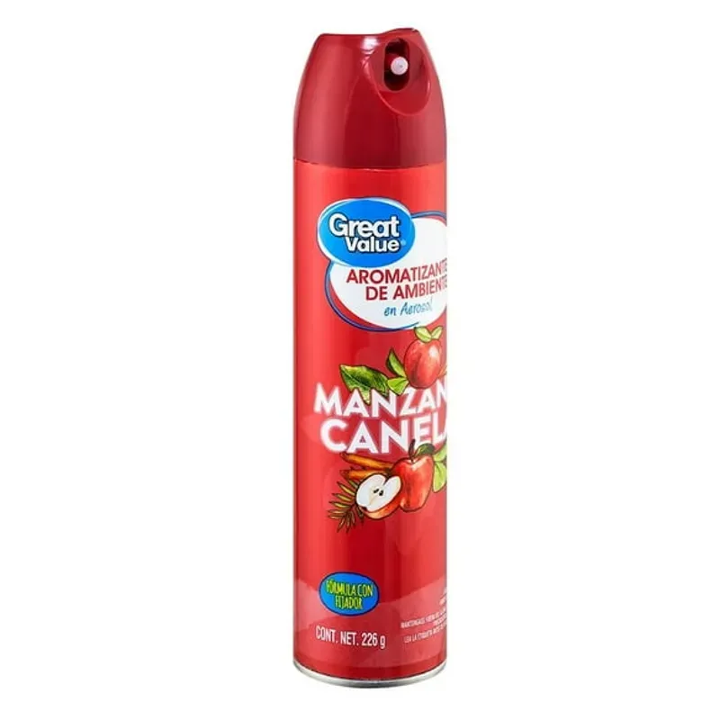 Aromatizante Great Value en aerosol manzana 🍎 y canela