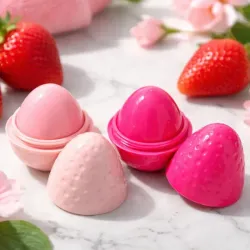 Bálsamo labial humectante e hidratante en forma de fresa 🍓