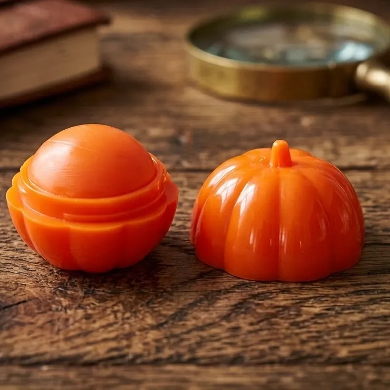 Bálsamo labial humectante e hidratante en forma de calabaza 🎃
