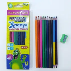Caja de 10+2 colores y sacapuntas
