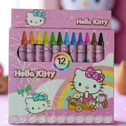Caja de 12 crayolas Hello Kitty 🖍