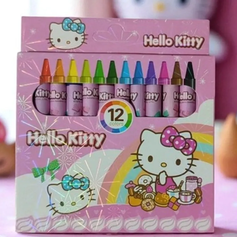 Caja de 12 crayolas Hello Kitty 🖍