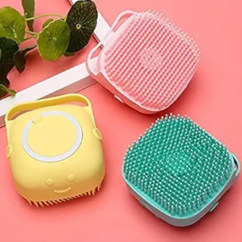 Cepillo de baño de silicona para el cuerpo