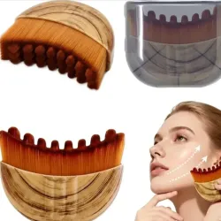 Cepillo facial de contorno para drenaje linfático