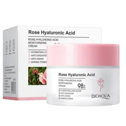 Crema Bioaqua con rosa 🌹 y ácido hialurónico