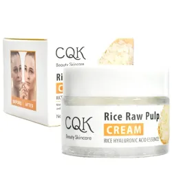 Crema CQK con pulpa de arroz 🌾 y ácido hialurónico 