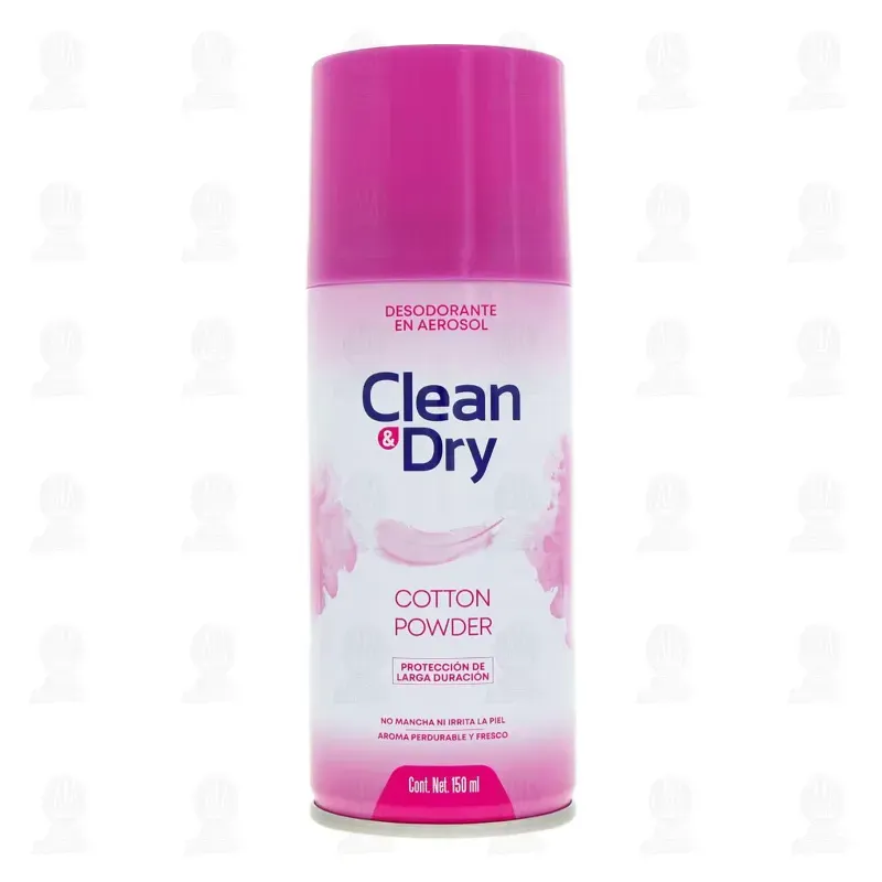 Desodorante Clean & Dry Cotton Powder en Aerosol