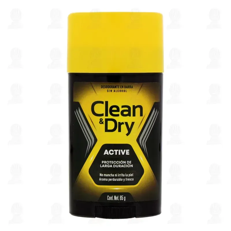 Desodorante en barra sin slcohol Clean & Dry Active