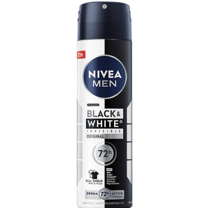 Desodorante NIVEA men black & white original en aerosol
