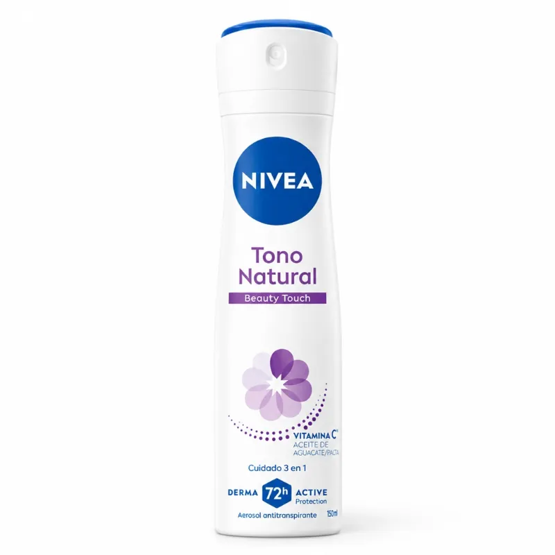 Desodorante Nivea tono natural beauty touch en aerosol