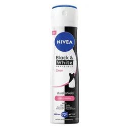 Desodorante NIVEA black & white clear en aerosol