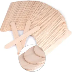 Espátula de madera para aplicación de cera