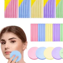 Esponjas faciales comprimidas para limpieza y exfoliación