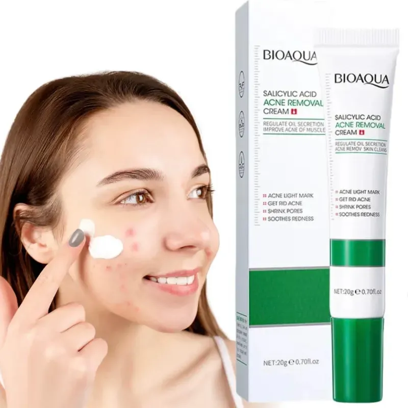 Crema Bioaqua con ácido salicílico antiacné 
