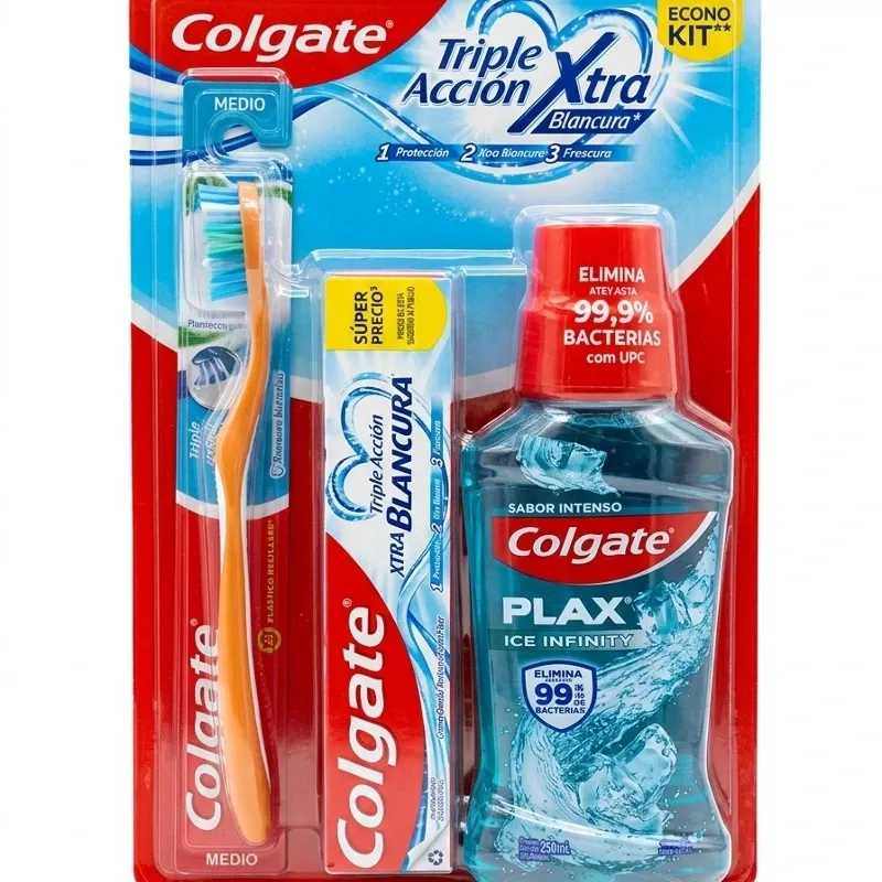 Kit de higiene bucal Colgate triple acción