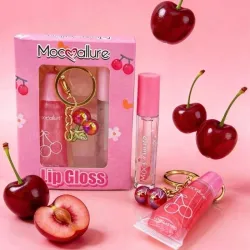 Kit de lip gloss con llavero 🍒