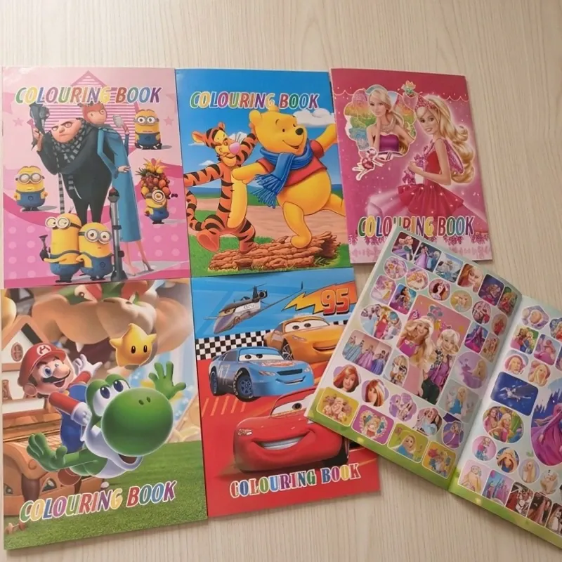 Libro de colorear con calcomanías