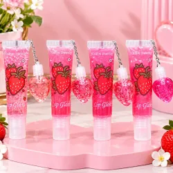 Lip gloss con llavero 🍓