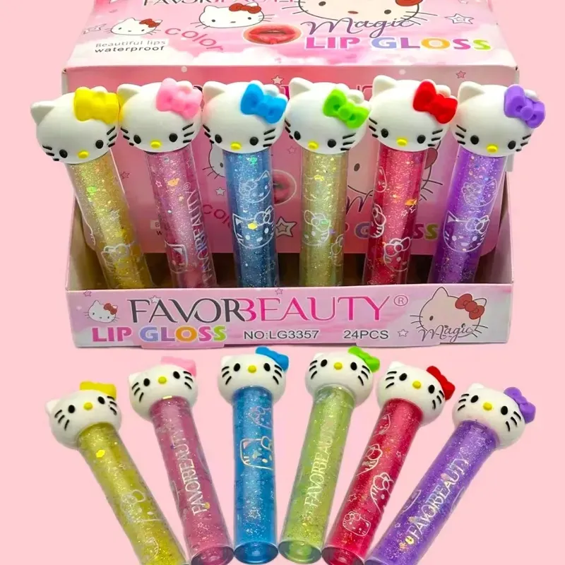 Lip Gloss Hello Kitty mágico 