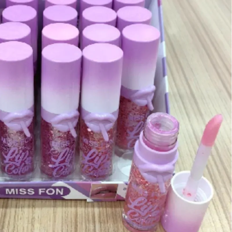 Lip Gloss mágico con destellos ✨️