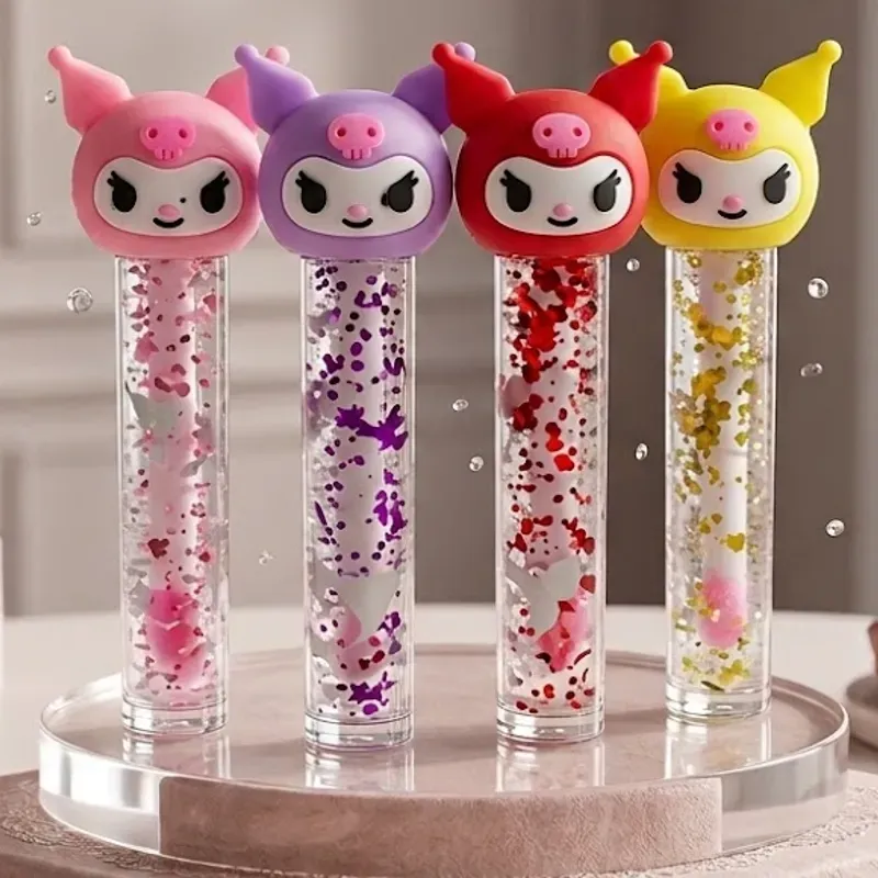 Lip gloss mágico de Kuromi con destellos ✨️