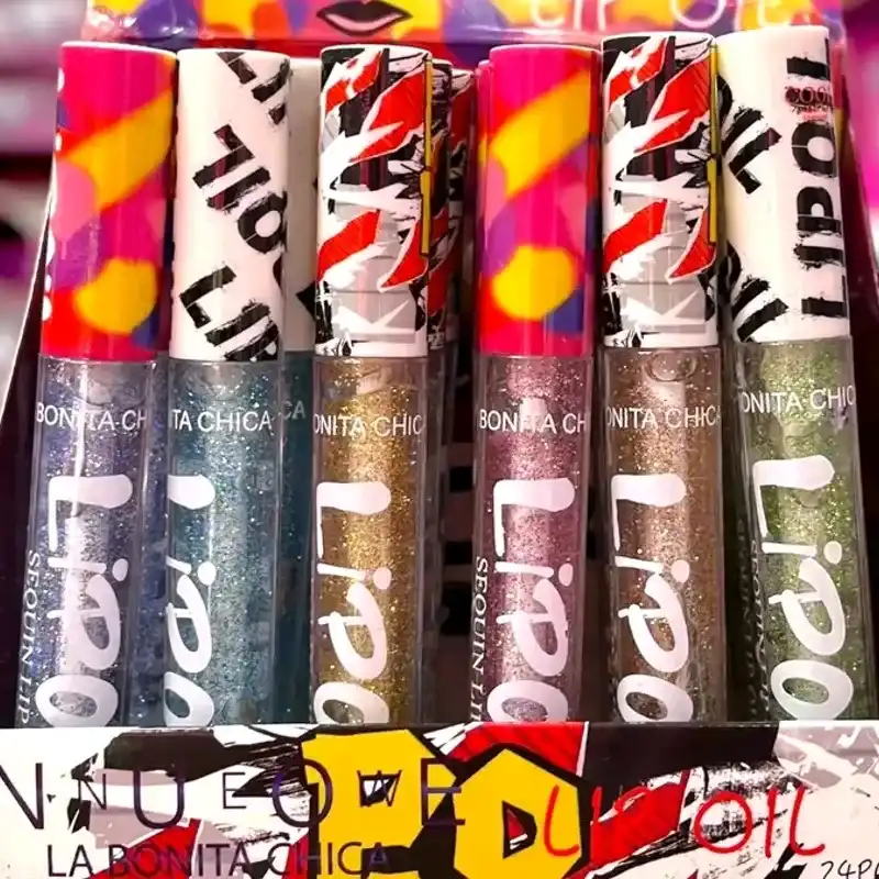 Lip oil con brillitos ✨️