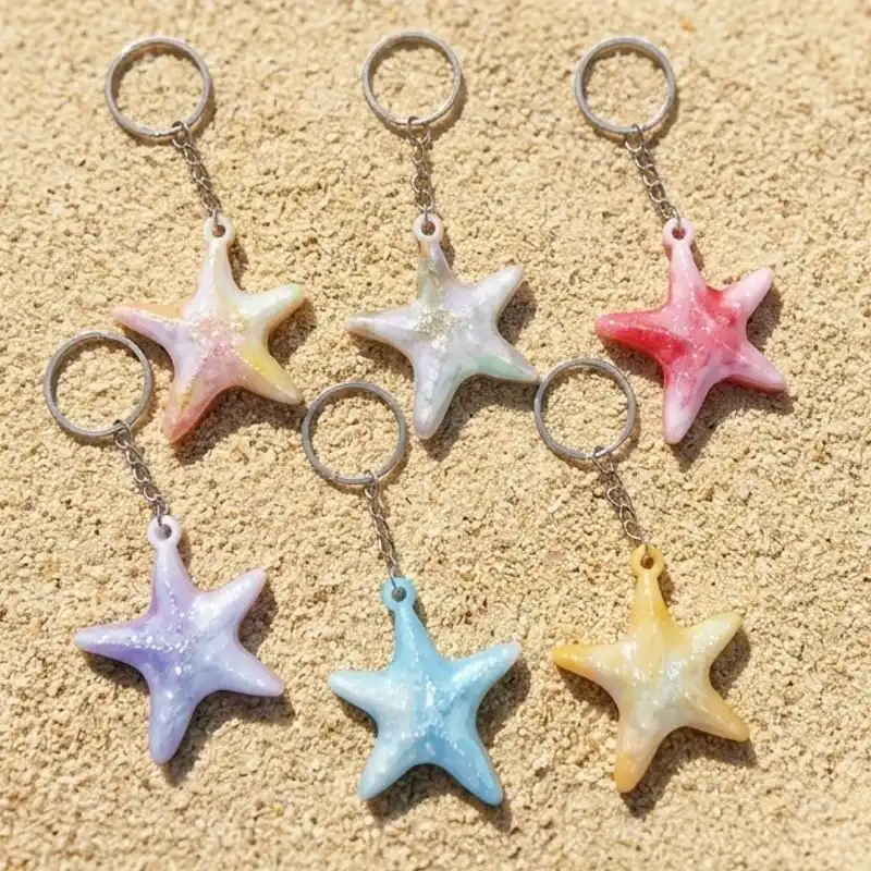 Llaveros en forma de estrella de mar ⭐️