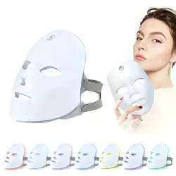 Máscara facial led de 7 colores
