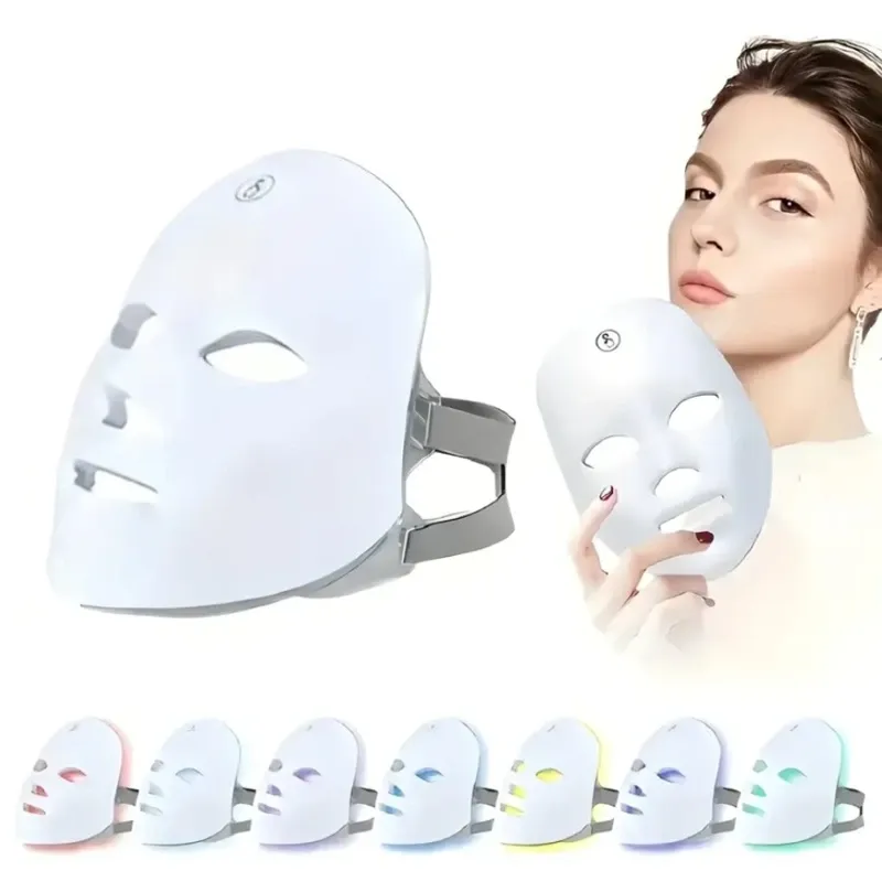 Máscara facial led de 7 colores
