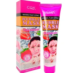 Mascarilla facial CQK burbujeante 🫧 con fresa 🍓