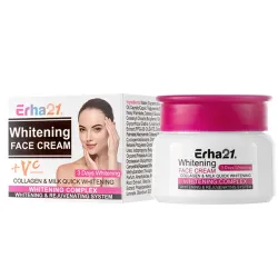 Crema Erha 21 aclararte con colágeno, leche 🥛 y vitamina c