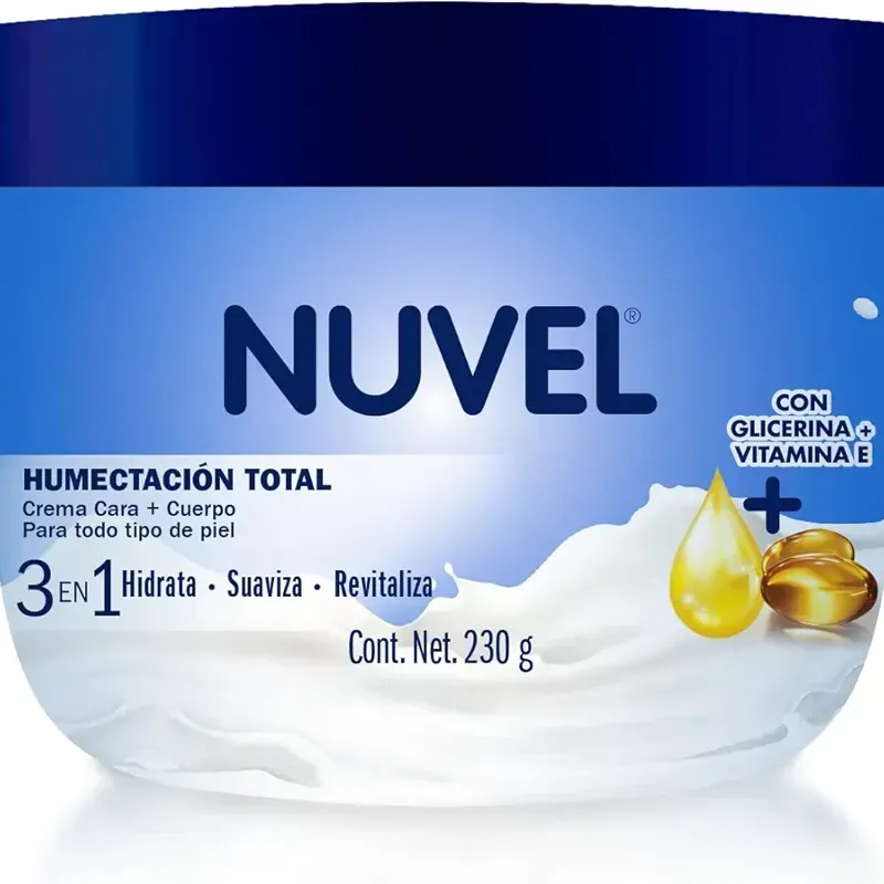 Nuvel crema para cara y uerpo