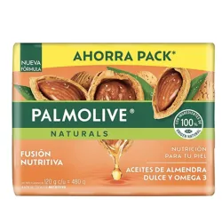 Pack de jabón Palmolive Naturals de aceites de almendra dulce y omega 3