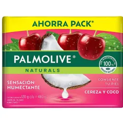 Pack de jabón Palmolive Naturals de cereza 🍒 y coco 🥥