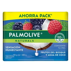 Pack de jabón Palmolive Naturals de frutos del bosque y agua de coco 🥥