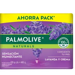 Pack de jabón Palmolive Naturals de lavanda y crema