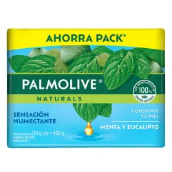 Pack de jabón Palmolive Naturals de menta y eucalipto